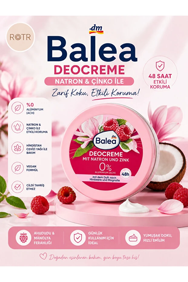 BALEA Deocreme mit Natron, 50 ml